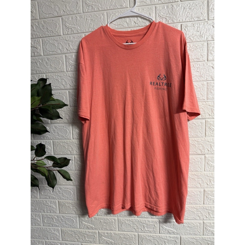 Realtree Mens XL Coral Fishing Heritage & Tradition Graphic T-Shirt XL (46-48)